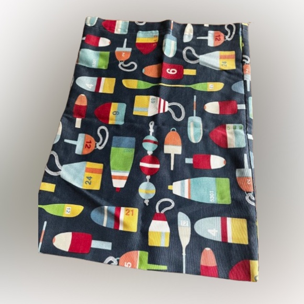Colorful Nautical Print Outdor Pillow Case